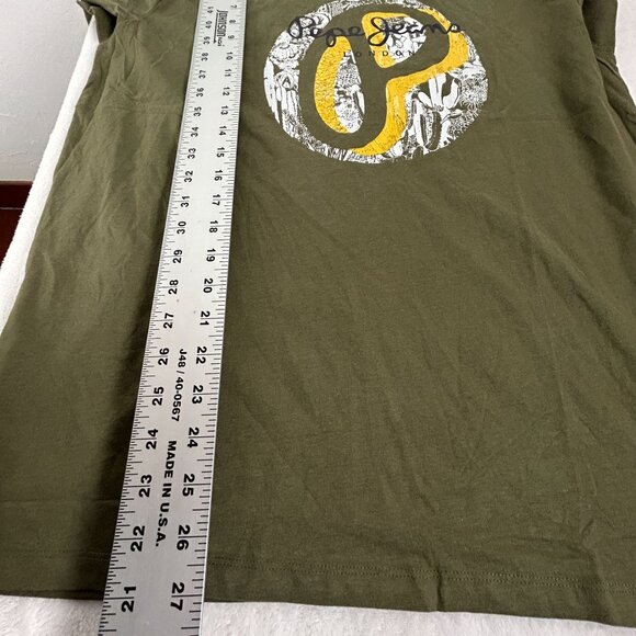 Pepe Jeans London Slim Fit Mens Olive Green Graphic T-Shirt XL Cotton Casual New - Picture 6 of 8